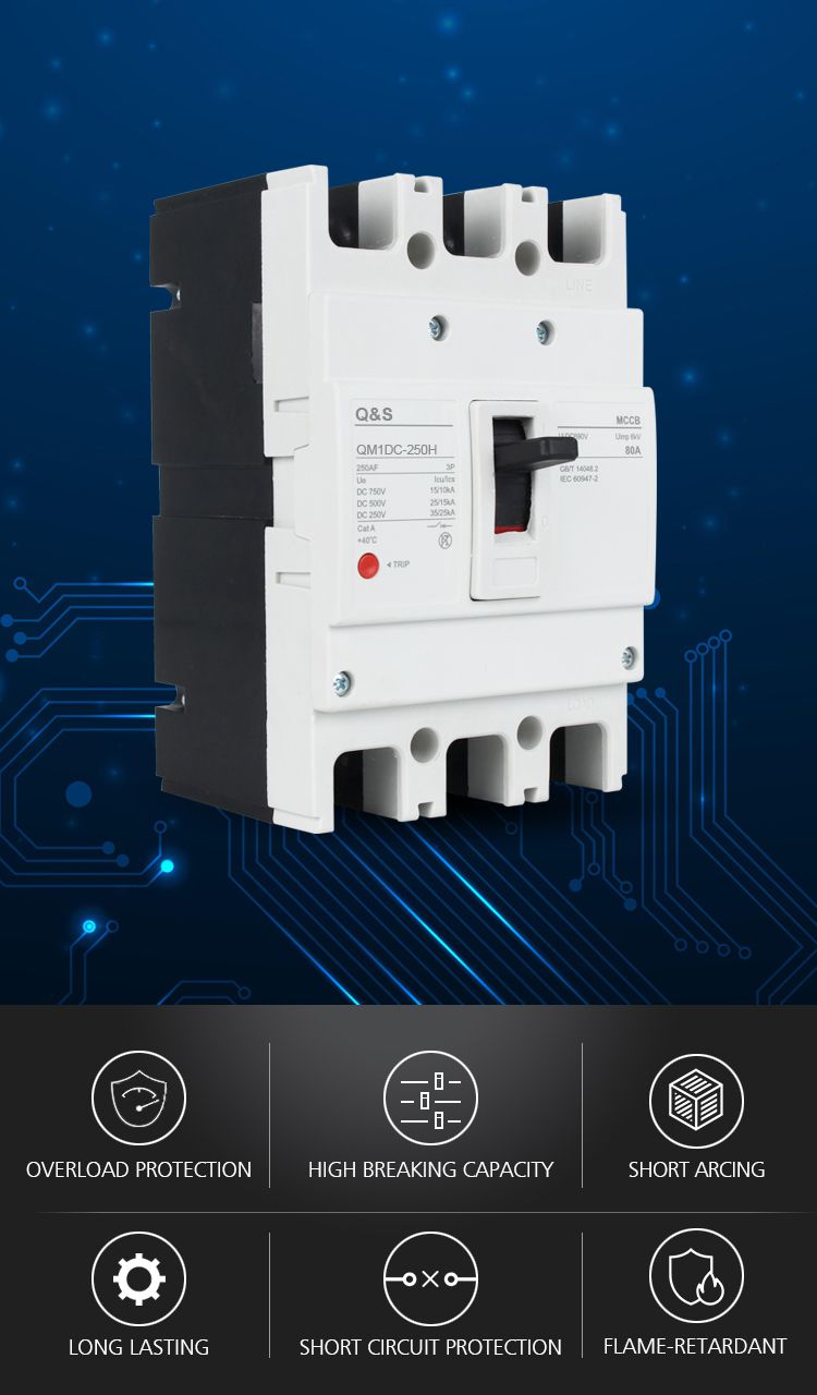 QM1DC Thermo-magnetic type DC MCCB