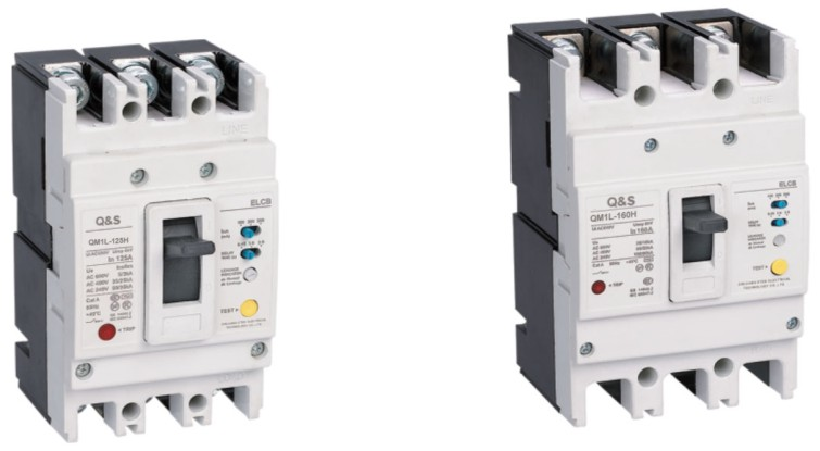 QM1L Thermo-magnetic type MCCB with Earth-Leakage protection