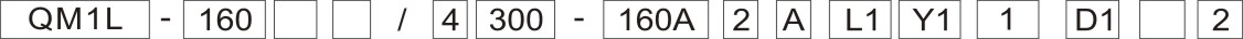 QM1L Thermo-magnetic type MCCB with Earth-Leakage protection