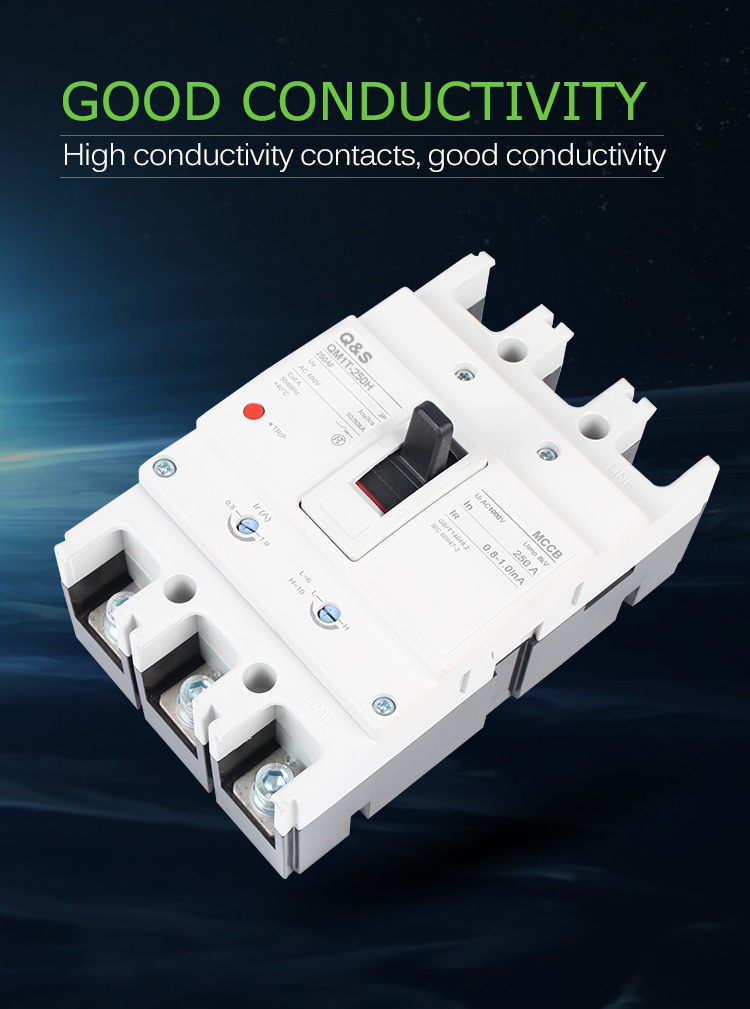 QM1T Thermo-magnetic double adjustable type MCCB