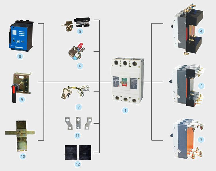 QM2 MCCB molded case circuit breaker