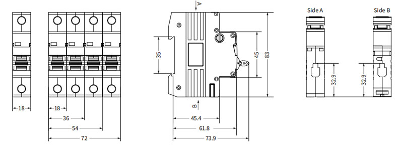 QM2-63s mcb miniature circuit breaker