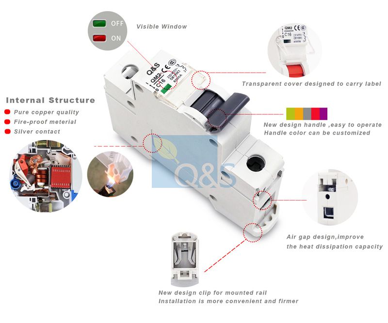 QM2-63s mcb miniature circuit breaker