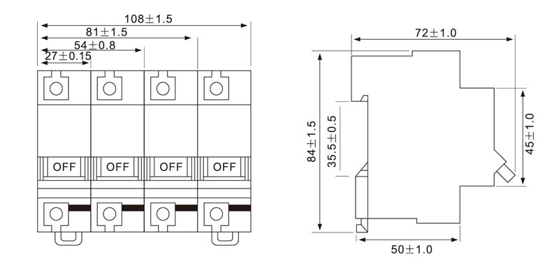 QM2-125 mcb miniature circuit breaker