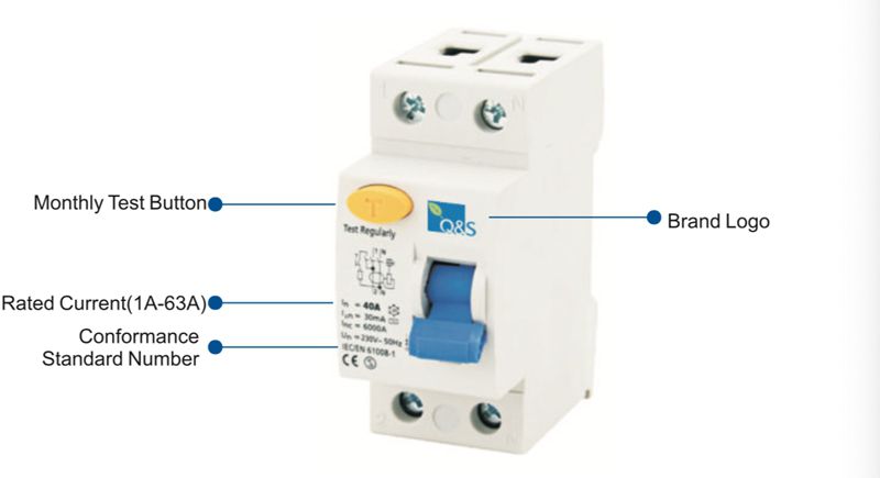 QSL7 rccb residual current circuit breaker