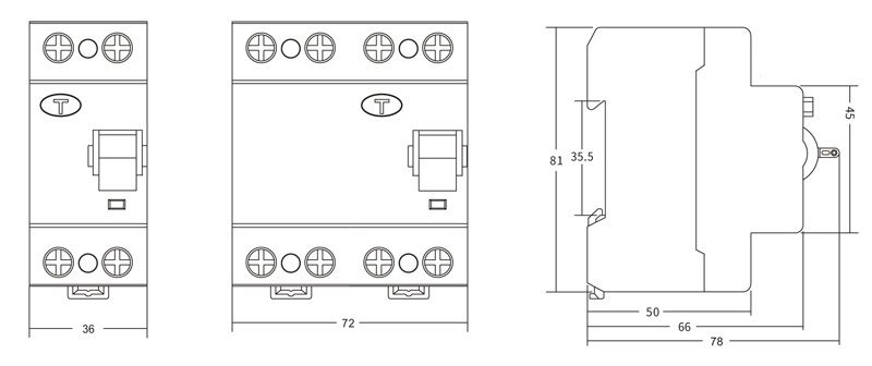 QSL7 rccb residual current circuit breaker