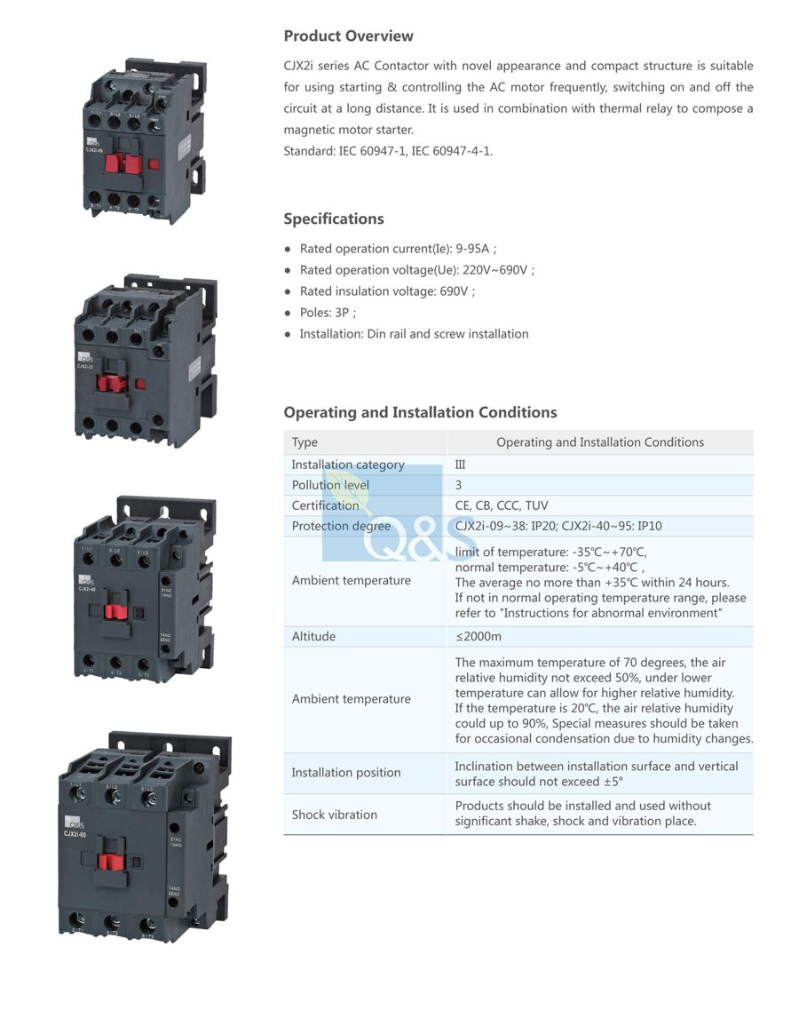 New product CJX2i contactor